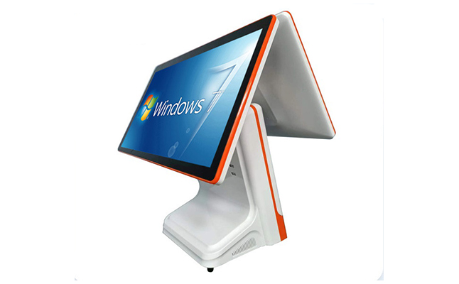 15.6吋雙屏觸摸屏超市餐飲奶茶服裝一體機